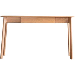 Prado Scandi Solid Wood One Drawer Desk in Oak or Walnut Finish