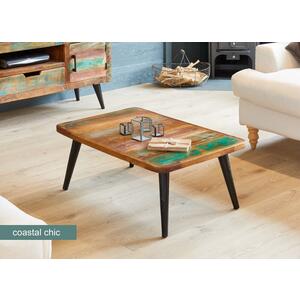 Coastal Chic Rectangular Coffee Table Reclaimed Timber